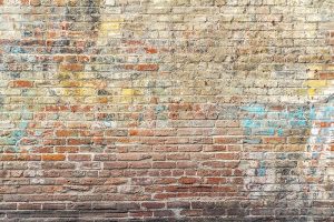 Brick Wall with Graffiti Integument Technologies